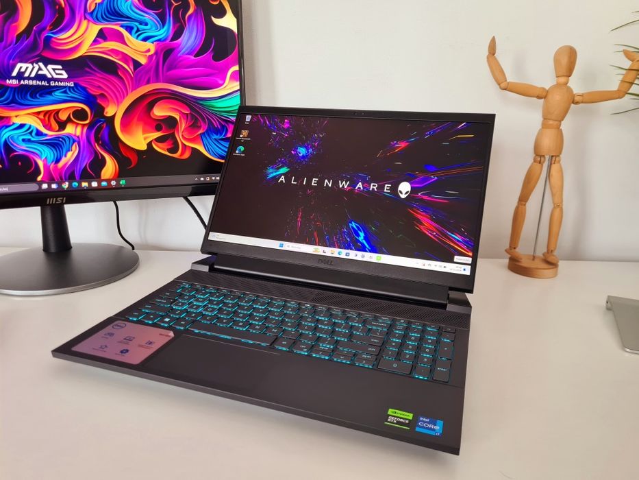 Potężny gamingowy Dell 16 rdzeni Core i7/RTX4060/140W laptop GIER
