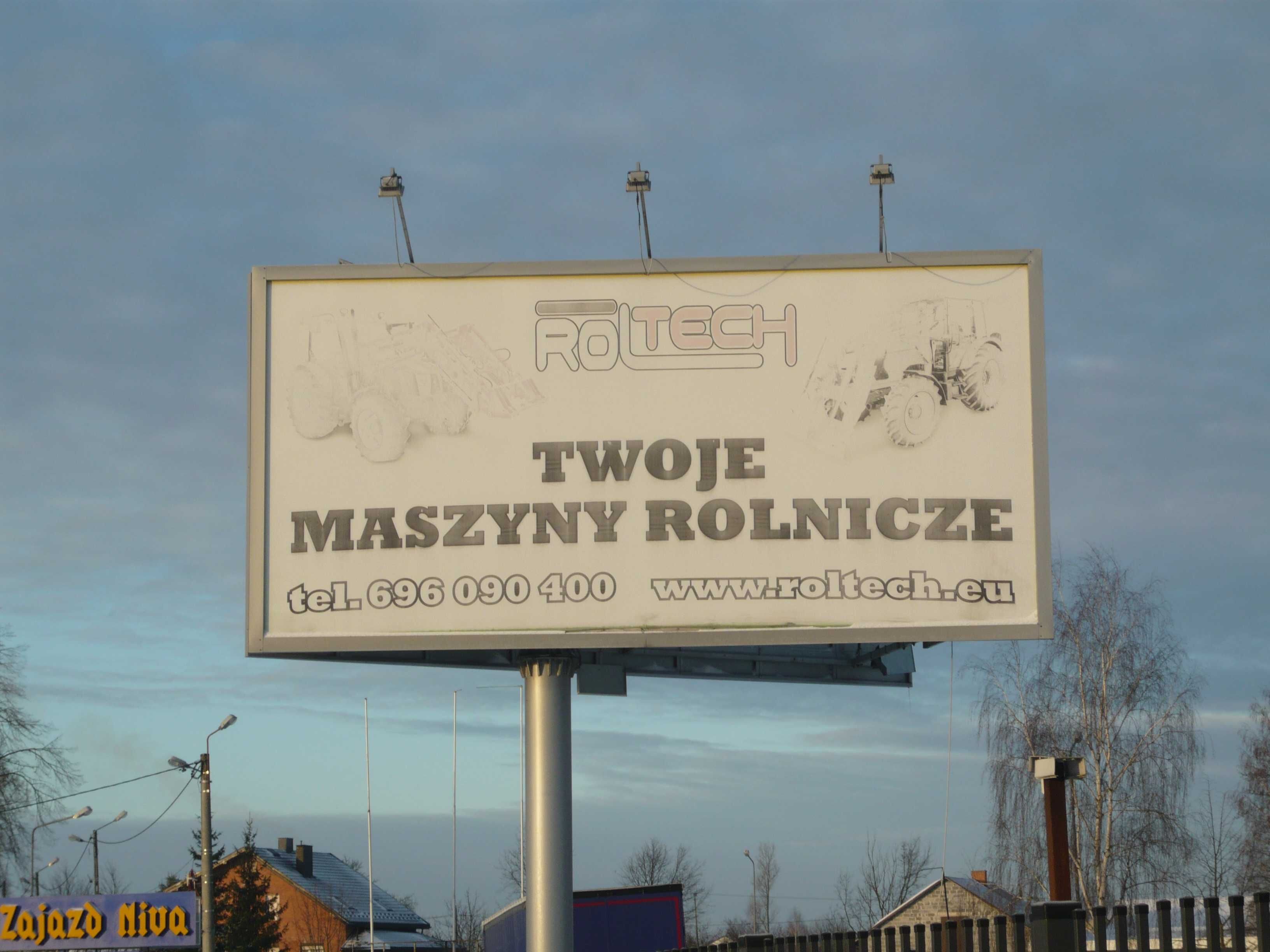 DO WYNAJĘCIA tablica baner na reklamę powierzchnia reklamowa DK 12