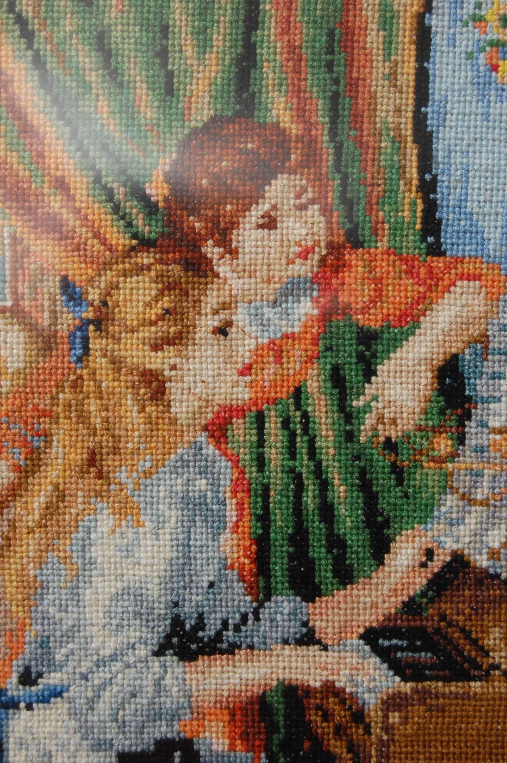 Renoir Dziewczęta przy pianinie impresjonizm obraz haftowany