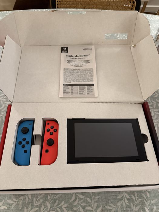 Nitendo switch com 3 jogos