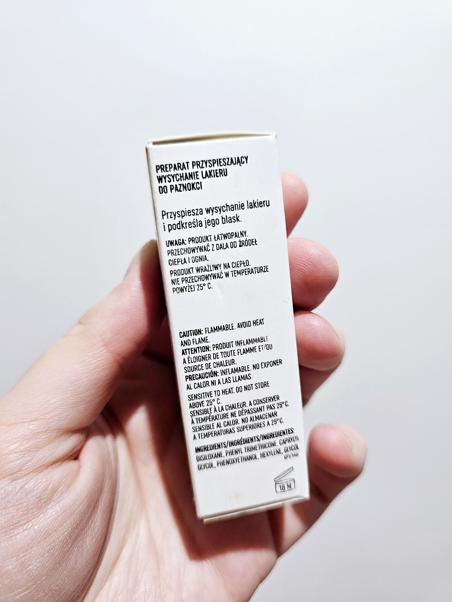 Inglot - preparat przyśpieszający wysychanie lakieru, 9 ml. Nowy!