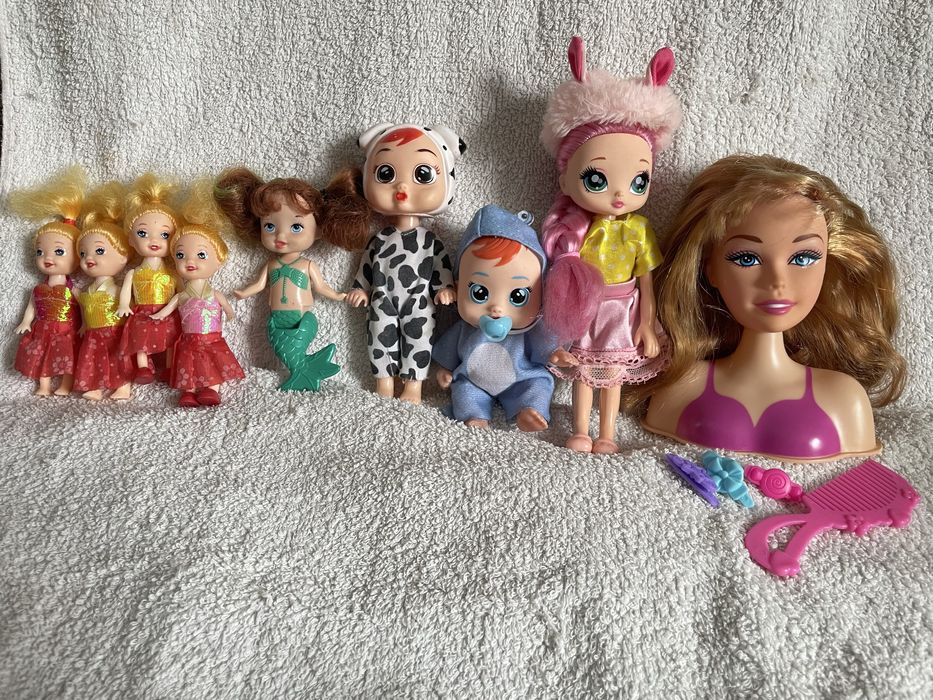 Набір ляльки для дівчинки, лялічки, манекен для зачісок, пупс, русалка