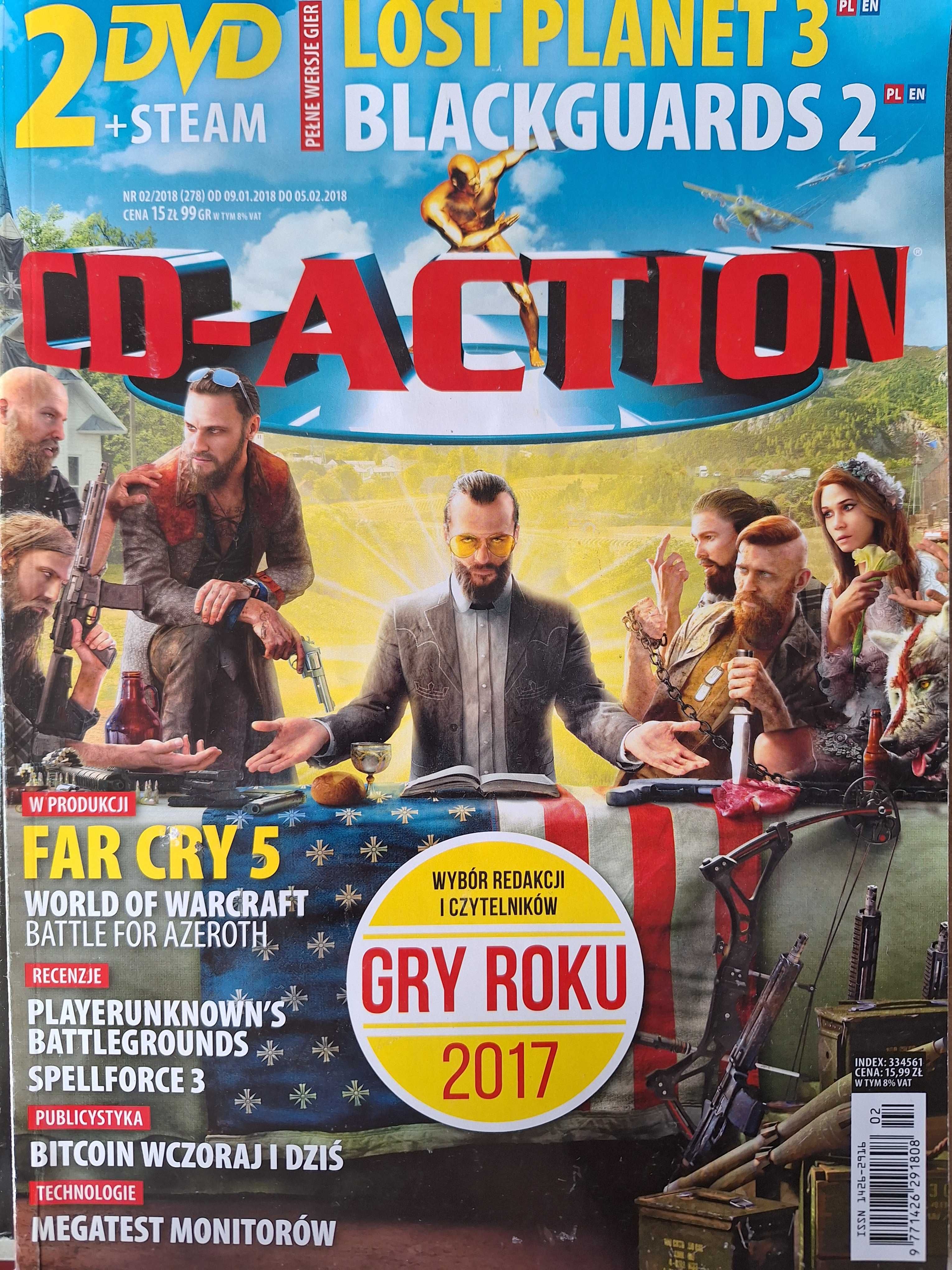 CD-Action 2018 wydania 1-7 DVD