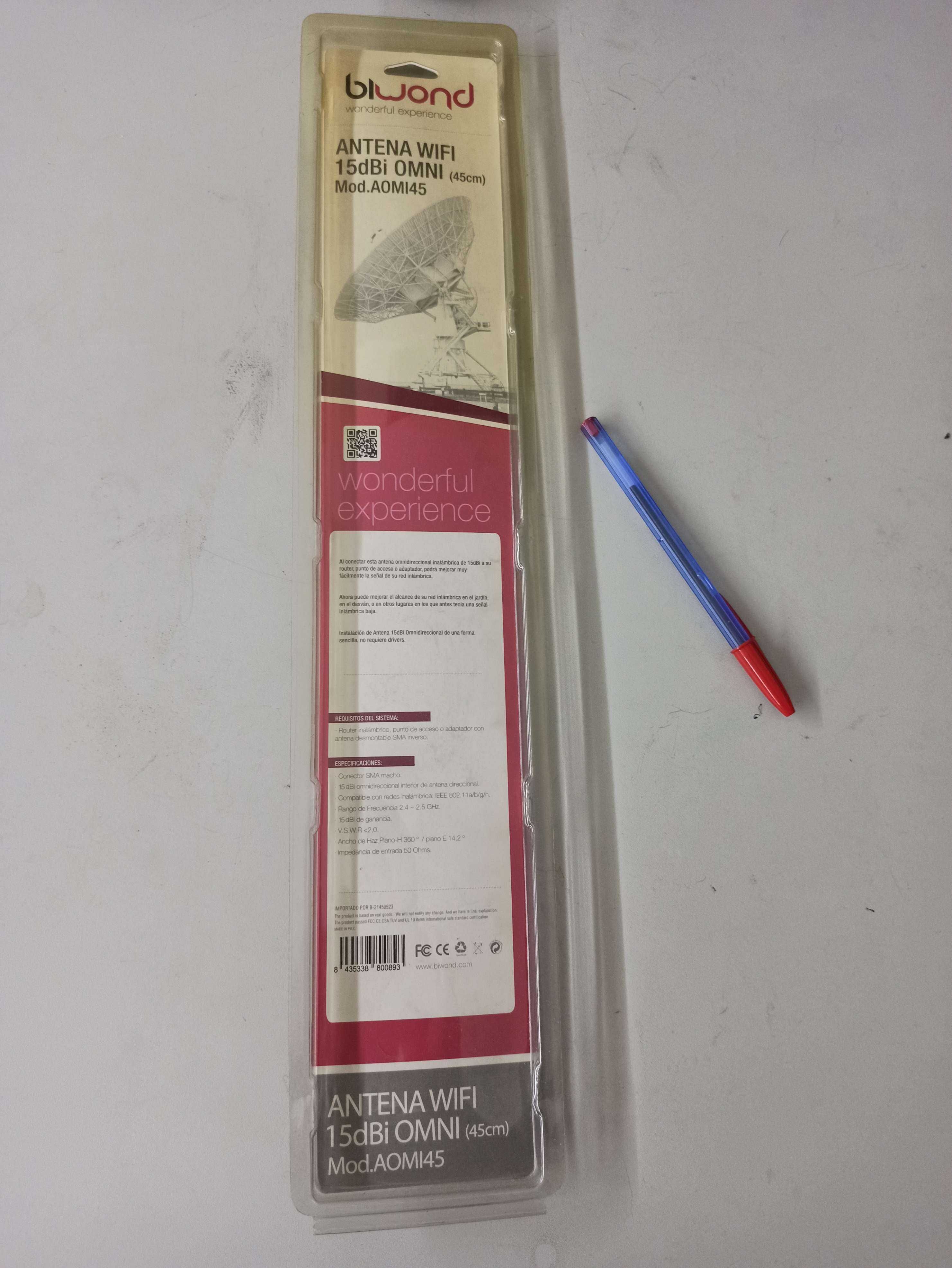 Antena Wifi 15dbi Omnidireccional 45cm