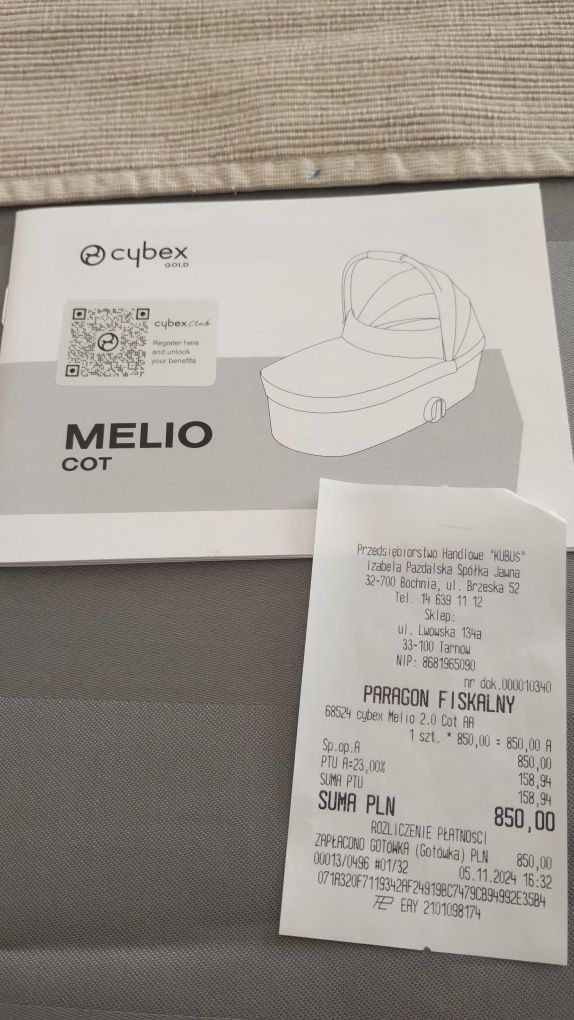 Gondola cybex melio