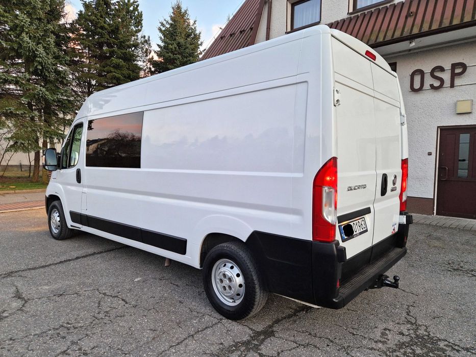 Fiat Ducato Furgon 6 Osób L3H2 Brygadówka Krajowy 1 Wł Hak F-Vat 23%