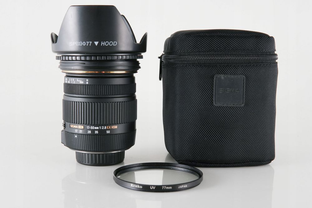 Sigma 17-50 f/2.8 EX DC HSM OS, stan bdb, do Nikona + filtr UV