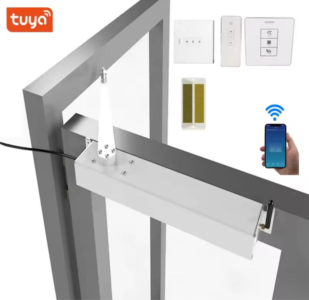 Электрический доводчик для окон AC220V с Wi‑Fi и пультом