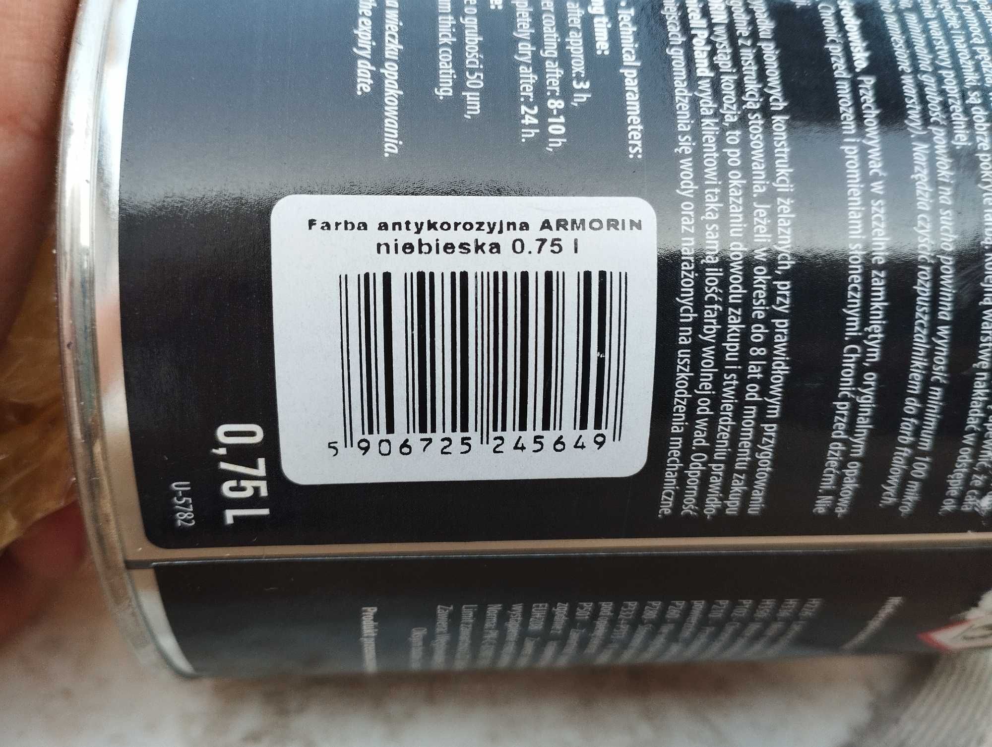 Farba na Rdzę Antykorozyjna do Metalu 4in1 Podkład Grunt jak HAMMERITE