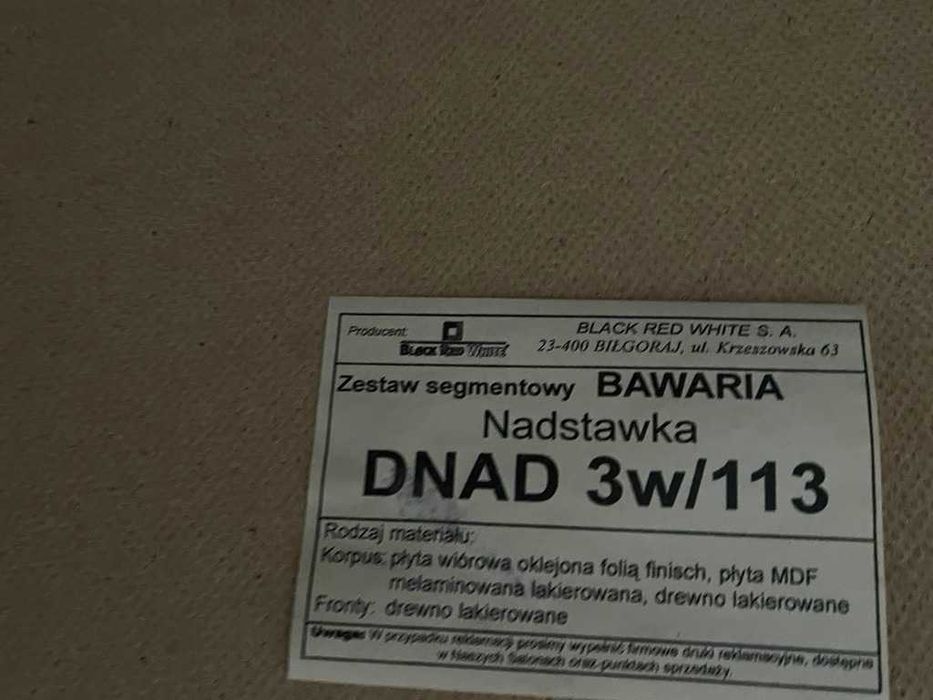 Komoda + witryna Bawaria BRW prawie jak nowe!