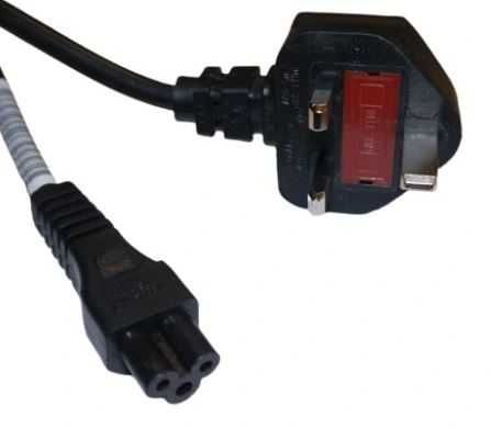 Przewód zasilający angielski  koniczynka z wtyczką UK