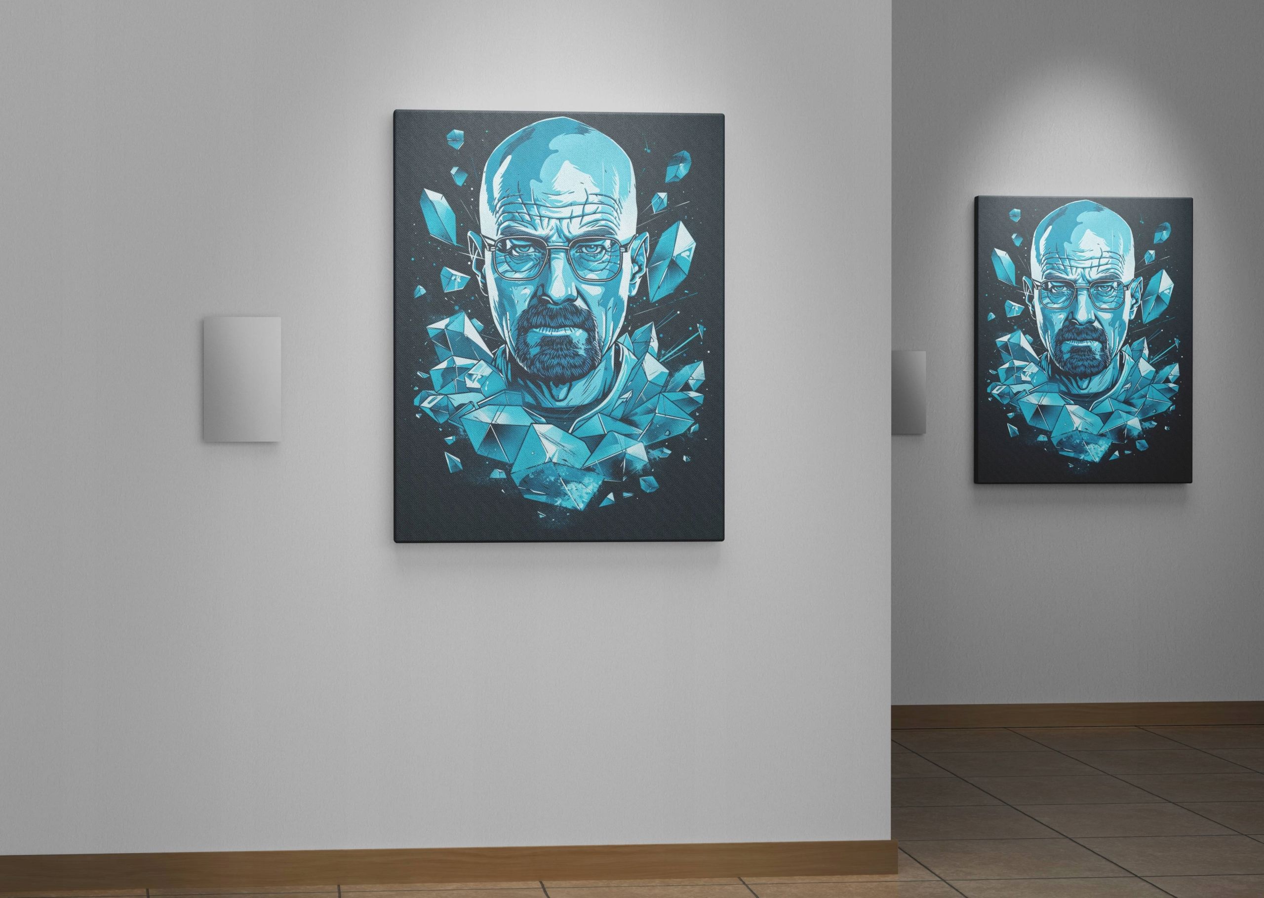 Obraz na płótnie Walter White - Mistyczny Kryształ 75x100 cm