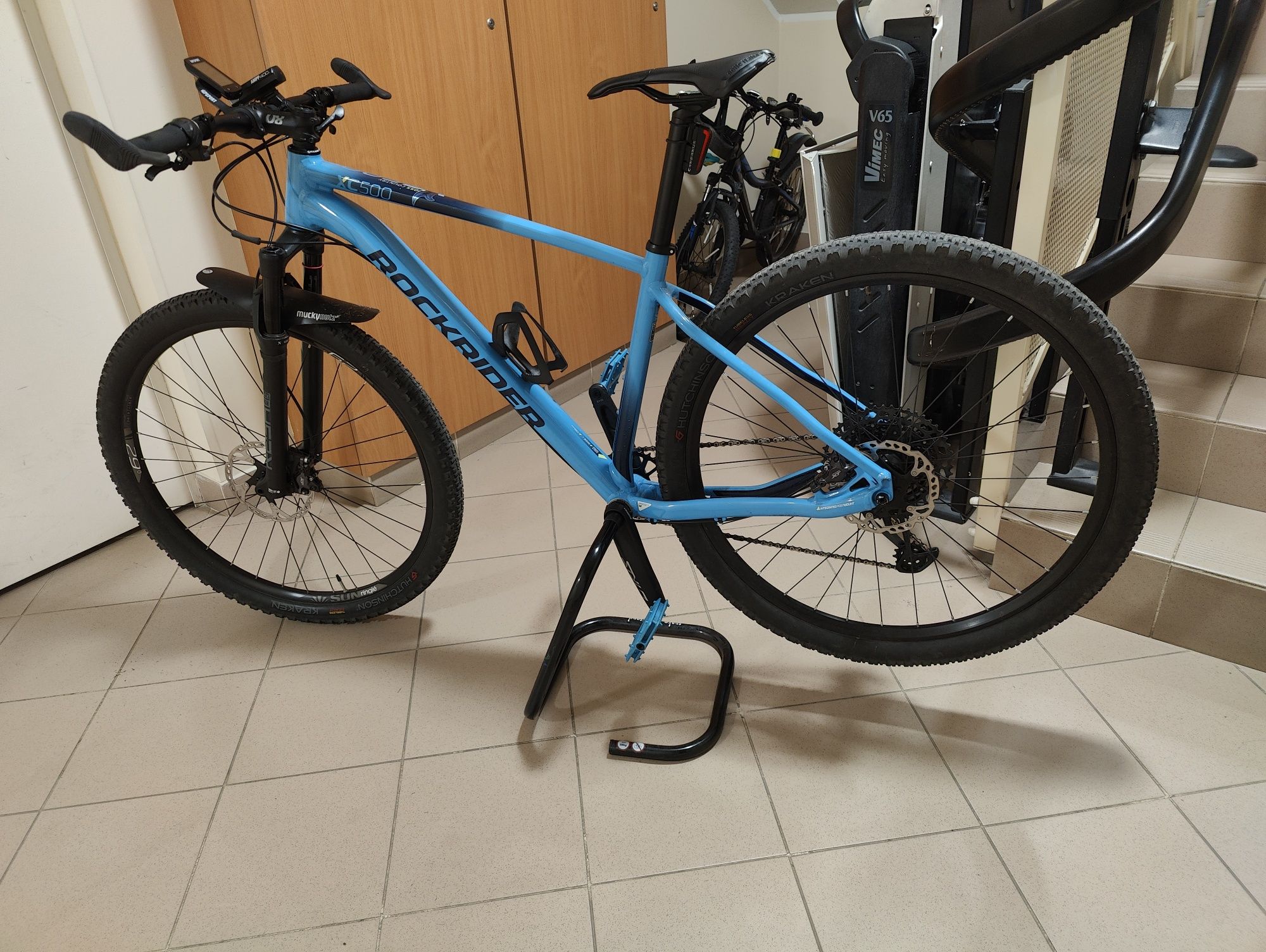 Rower MTB XC Decathlon rockrider xc500 niebieski XT GX Dartmoor 29"