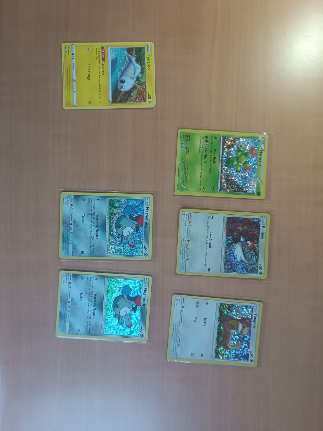 Pokémon cartas McDonald's de vários anos