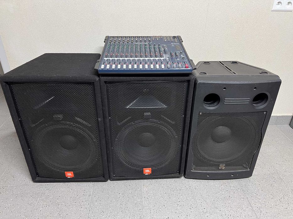 Zestaw JBL JRX100 (115) + SUB 15" IMG Aktywny + Yamaha MG166CX USB