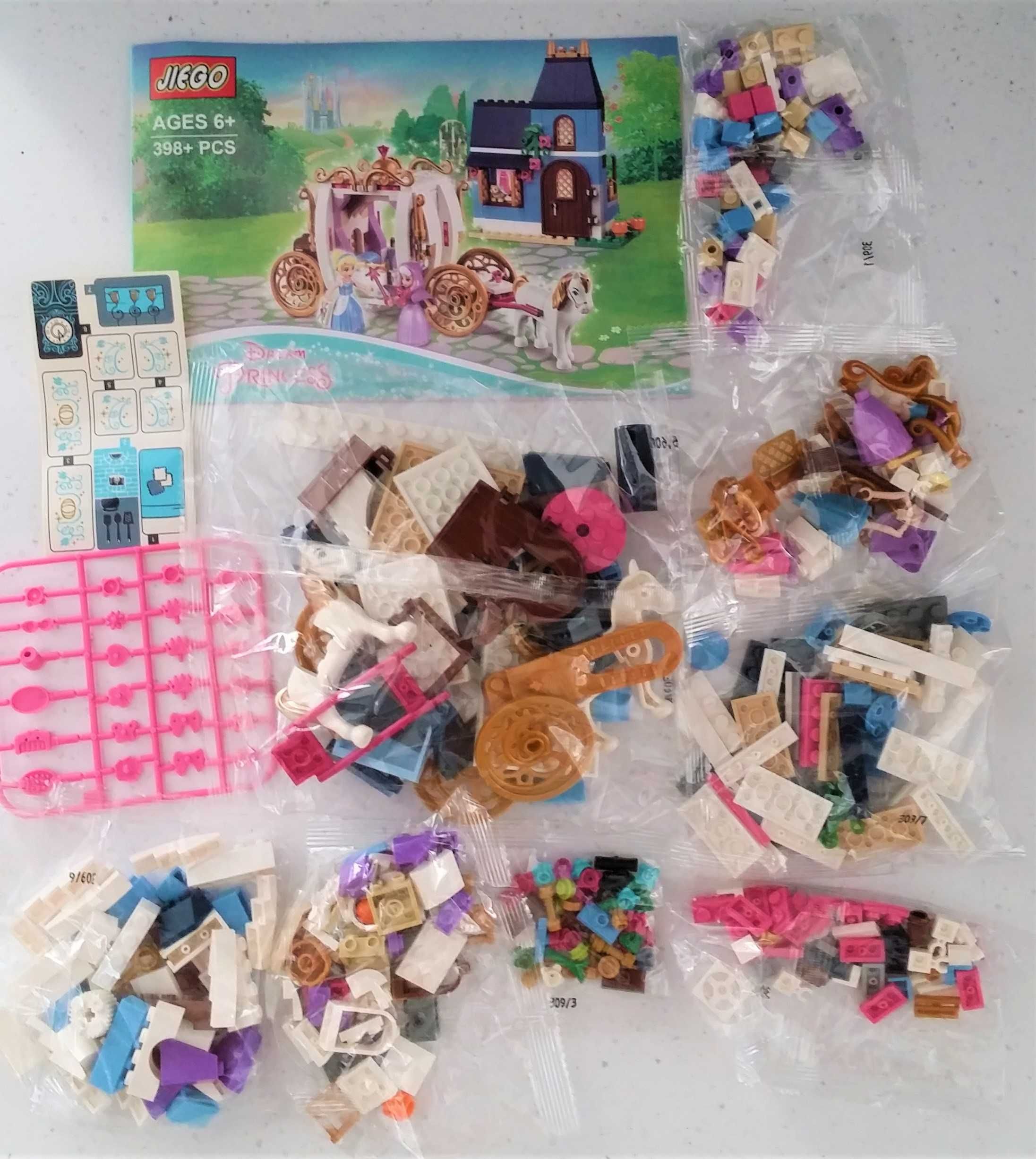 Klocki kompatybilne z LEGO zestaw Disney Princes Kopciuszek 41146