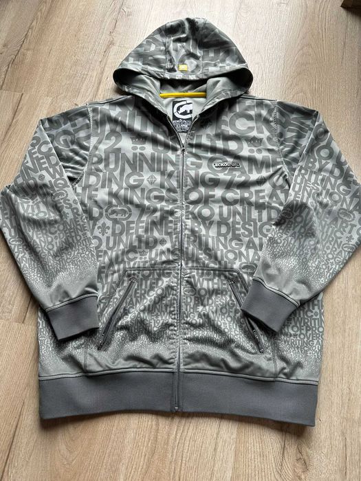 Męska bluza Ecko Unltd. z kapturem – szara, rozmiar XL zip hoody