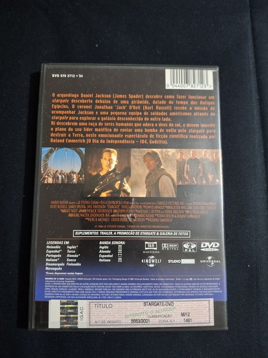 Dvd Stargate. Edição Especial.