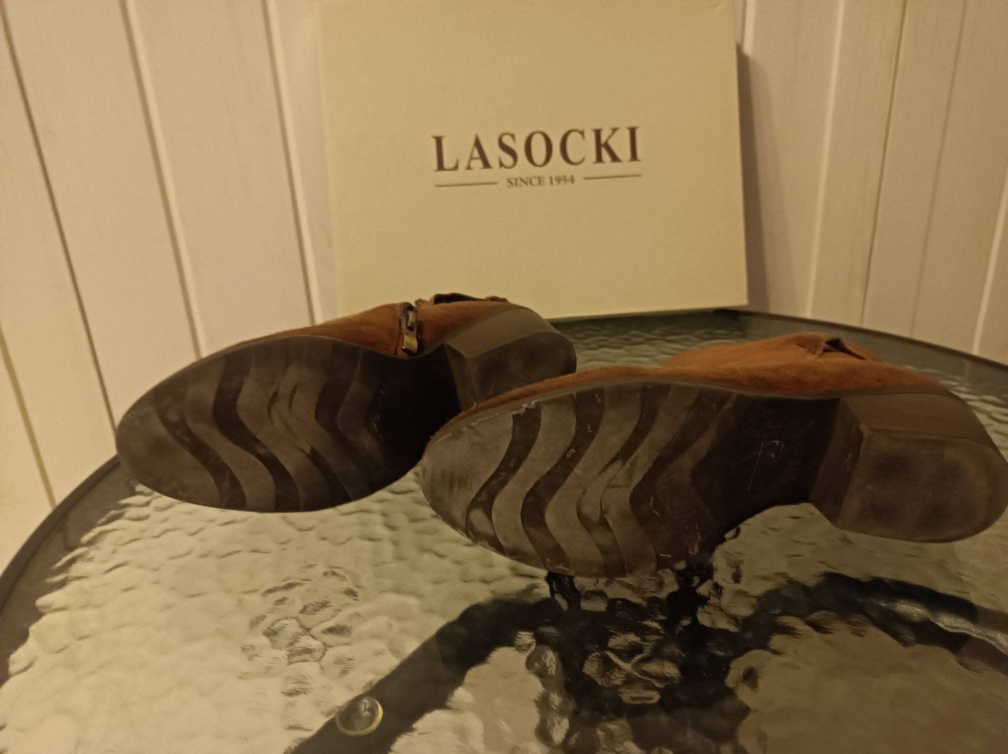 Skórzane botki Lasocki rozm. 37