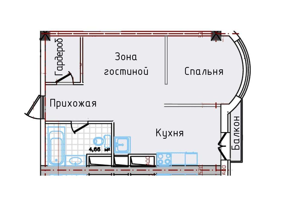 Евродвушка в Кадоре на Таирово | Вид на море из все окон