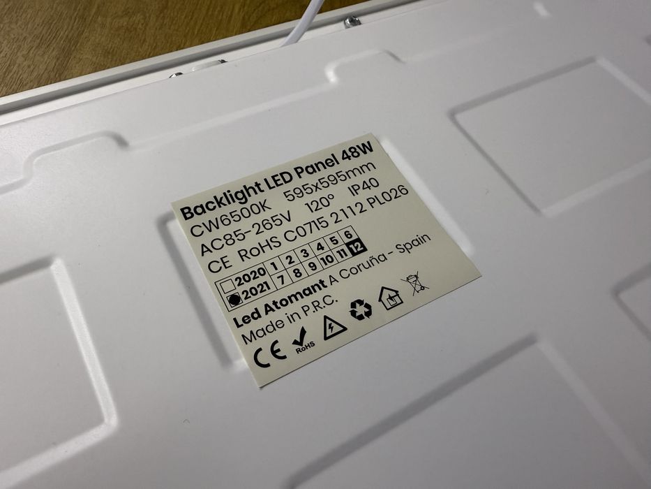 Led 60x60 40W (como novo)