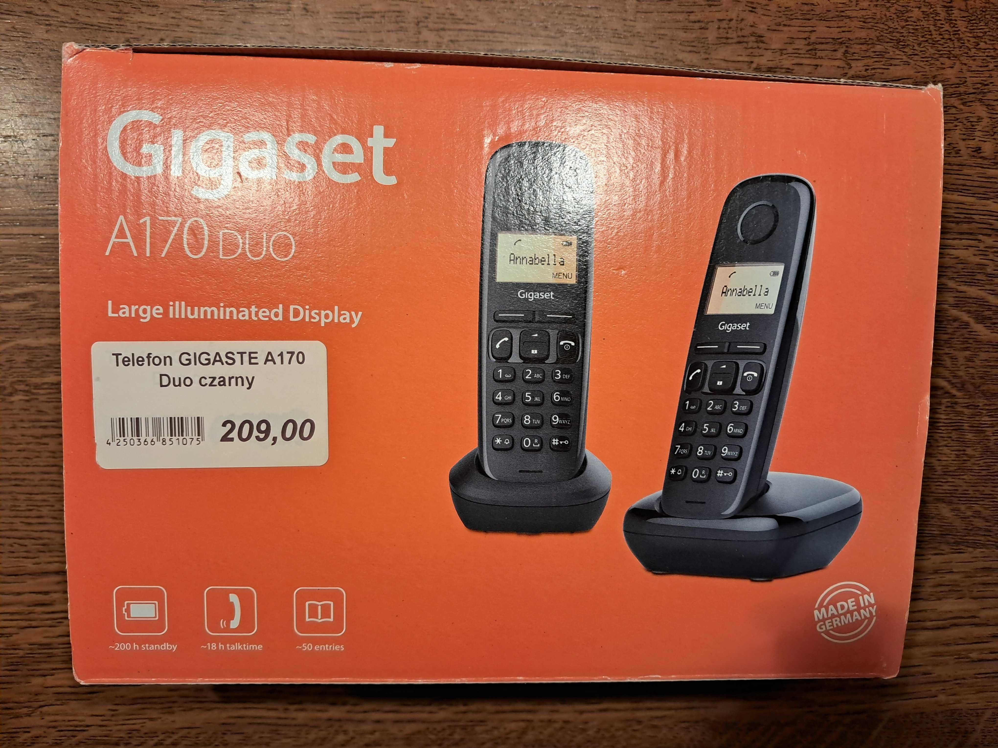 Gigaset A170 Duo na gwarancji telefon stacjonarny