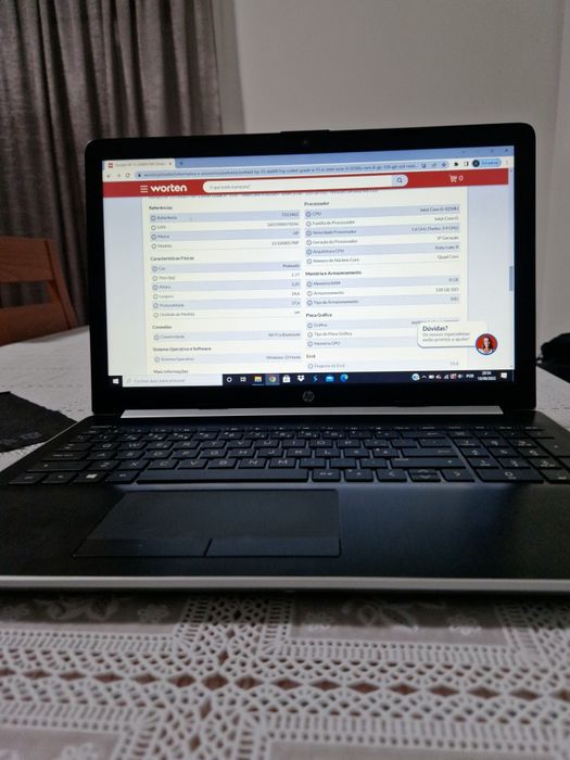 Portátil HP Intel core 5