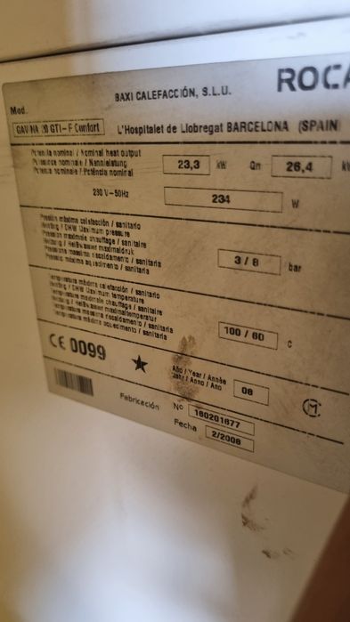 Caldeira Roca Gasoleo Gavina 20 GTI F