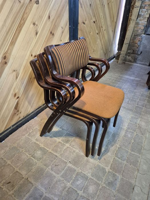 18szt Krzesło gięte sztaplowane vintage Z FINLANDII retro unikat