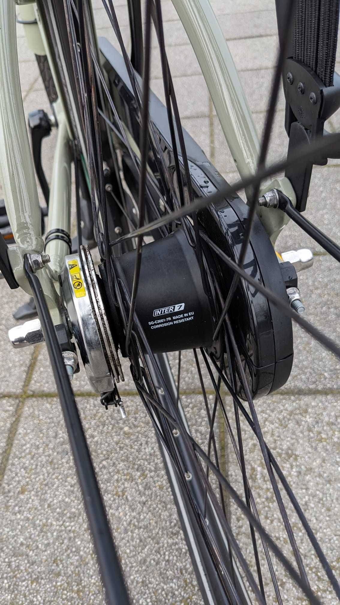 Rower Gazelle Bloom (rozm. L, rok 2022) z siedziskiem dla dzieci Thule