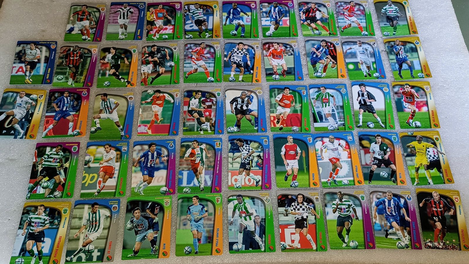 Antigo Lote 45 cartões futebol Panini