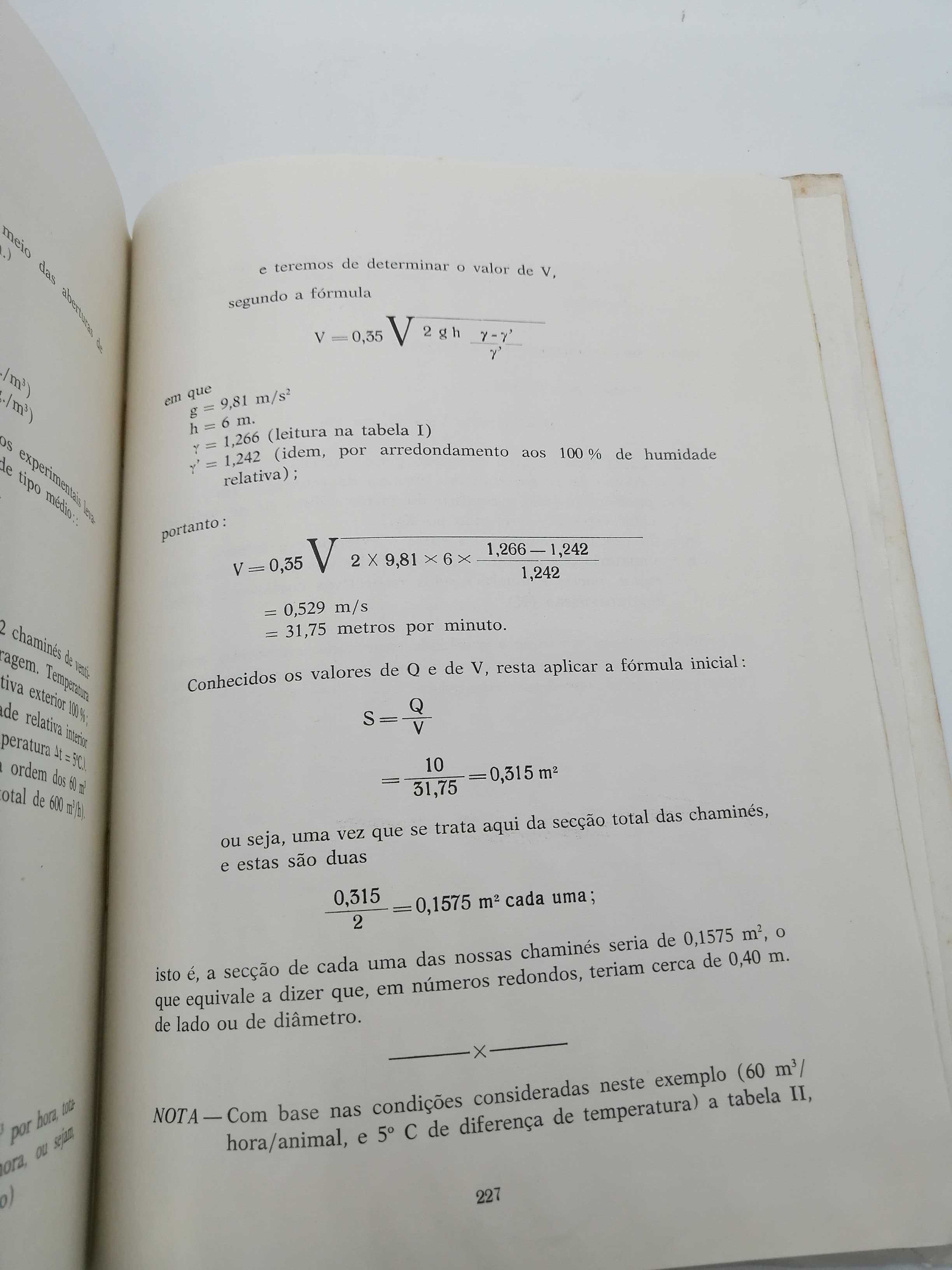 Livro Estábulos (Textos vulgarização veterinária 1965) Tavares Cabral