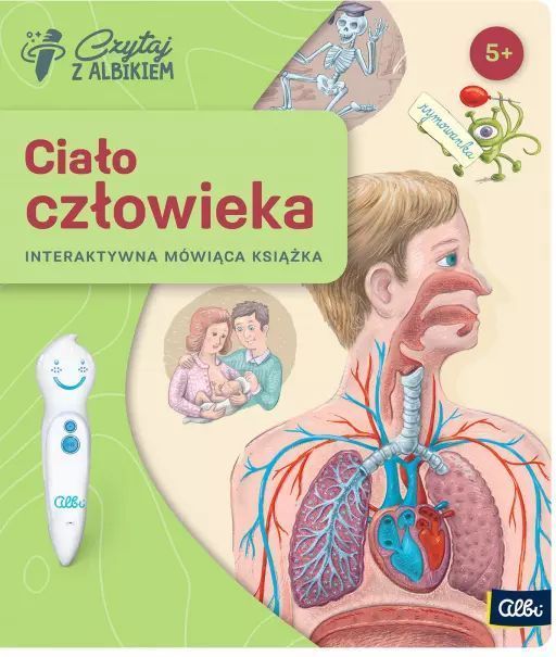 Czytaj z Albikiem. Ciało człowieka. Interaktywna książka. Albi