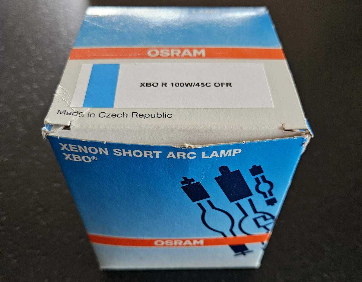 OSRAM XBO R 100W/45C z kablem Nowa lampa wyładowcza Ednoskop