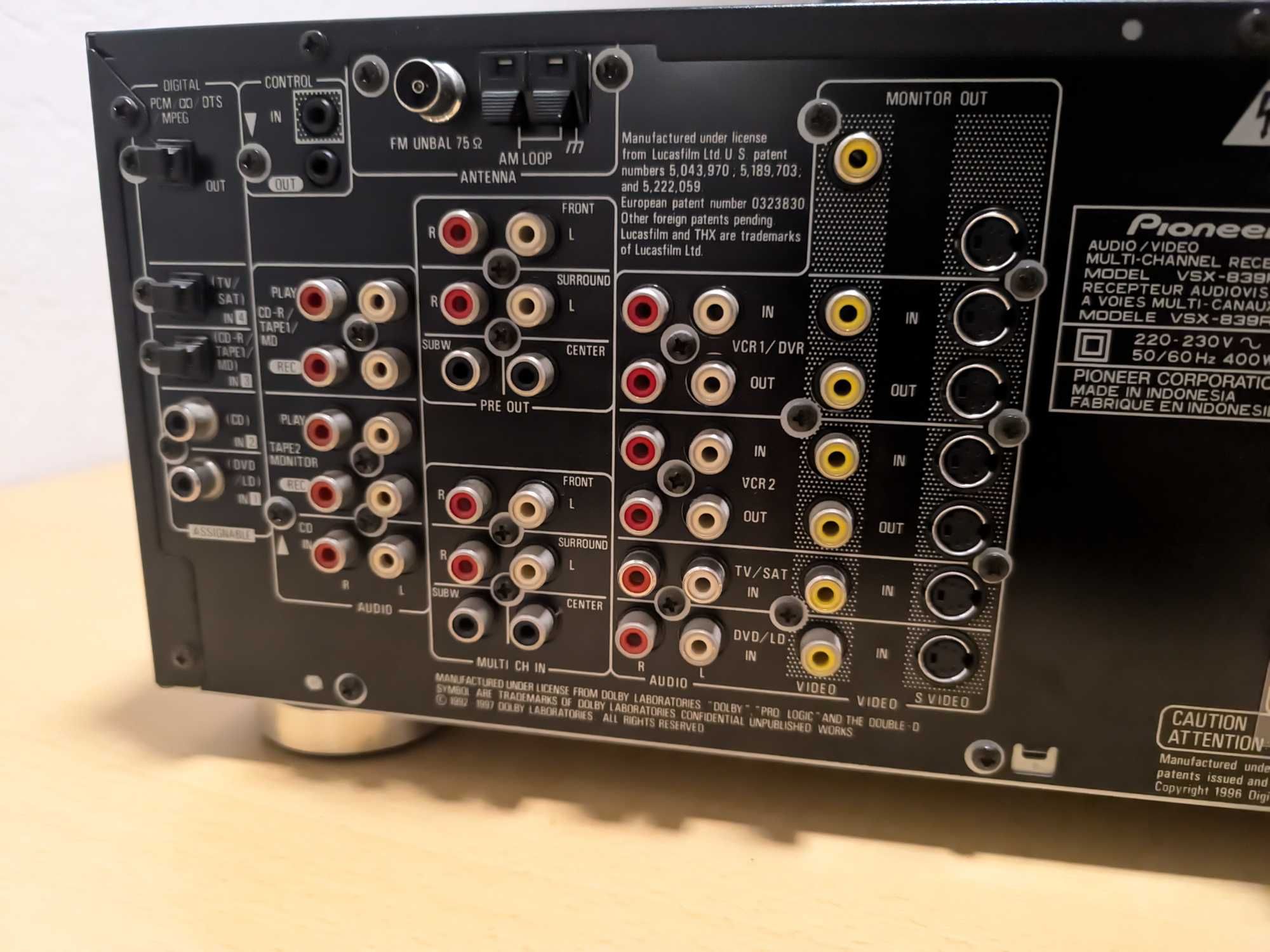 Amplituner kina domowego Pioneer VSX-839RDS bolid 16kg