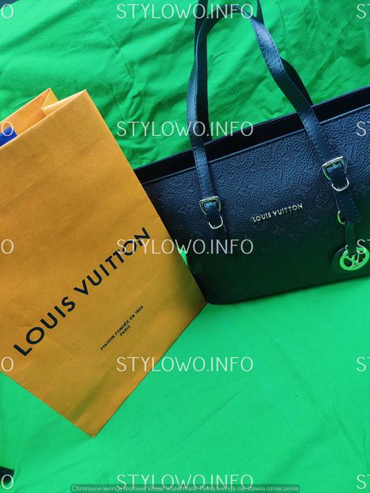 Torebka Louis Vuitton LV Torba Jet Set Czarna Monogram wytłaczana
