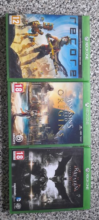 Assassins creed origins/Recore/Batman arkham knight Xbox one