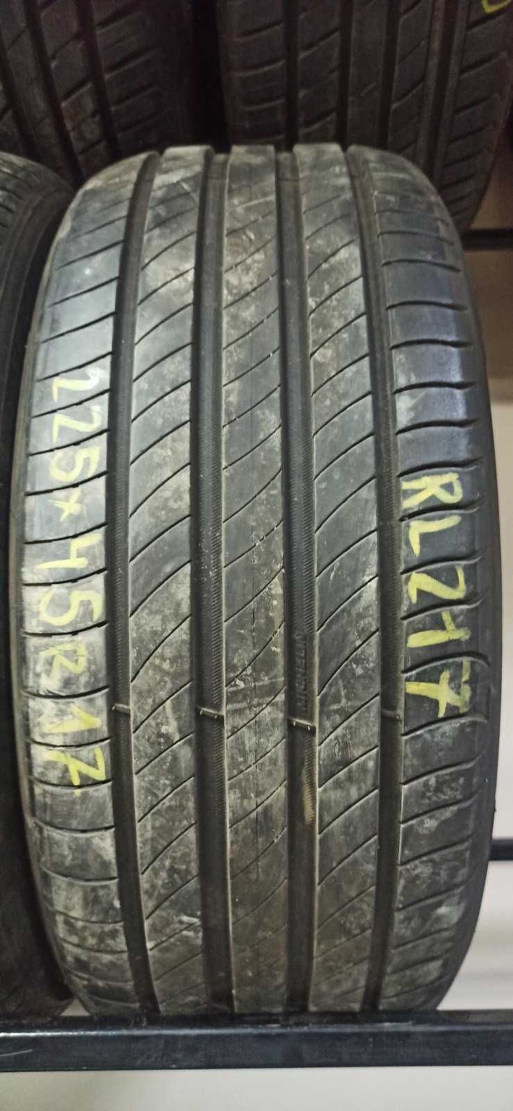 Шини літо б/у 225/45/17 Michelin primacy 4 6mm 19р rl217