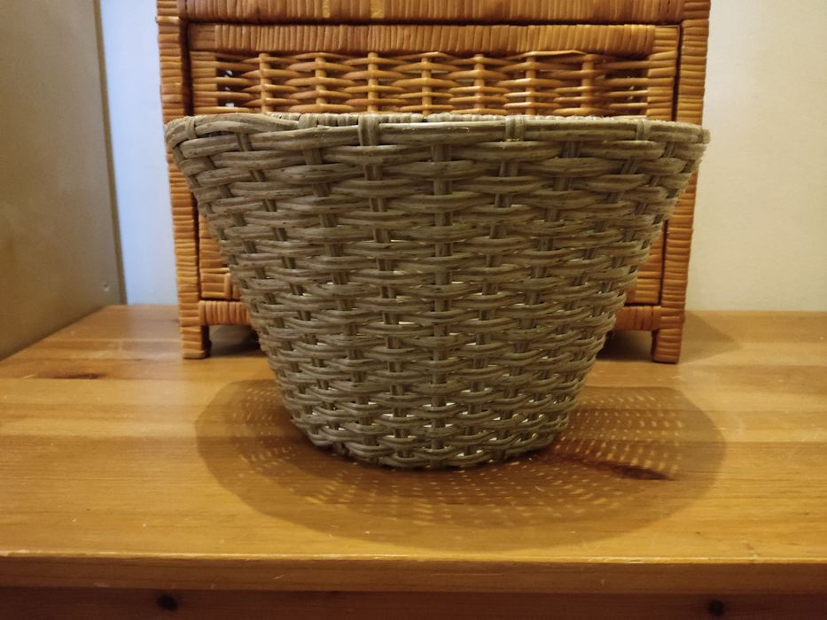 Wiklina koszyki szafka zestaw 6 sztuk