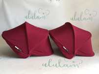 Bugaboo Donkey 2 budka daszek Ruby Red x2