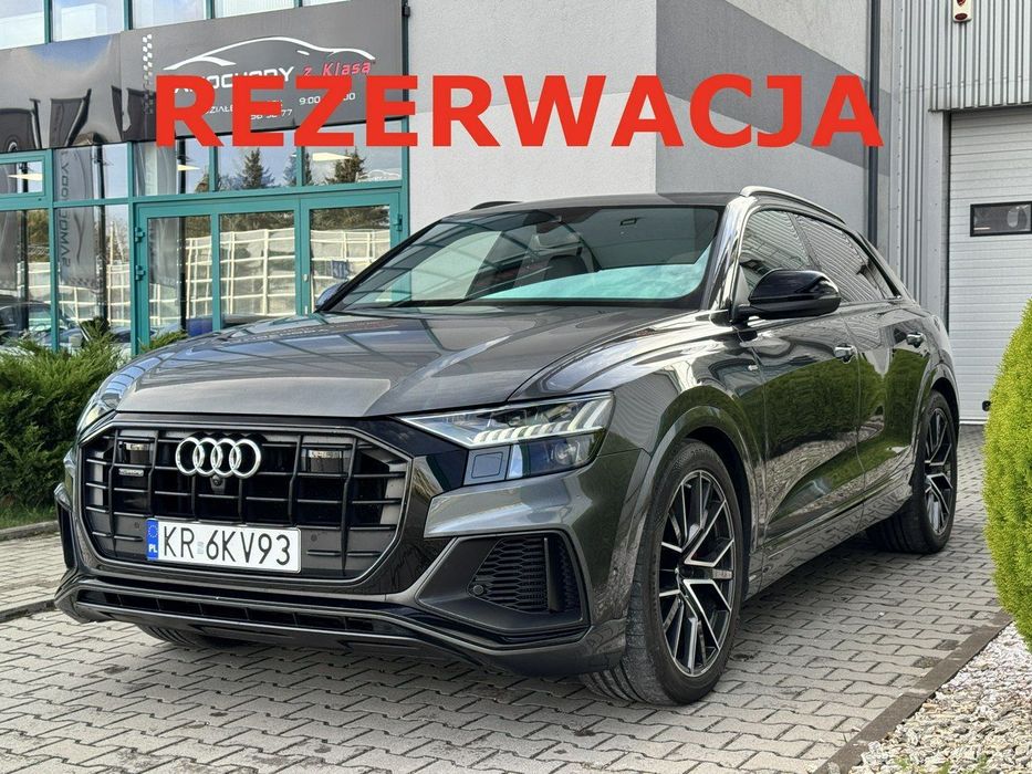 Audi Q8 50 TDI. Specyfikacja 630.610 zł! Webasto, noktowizor, masaż, hak.