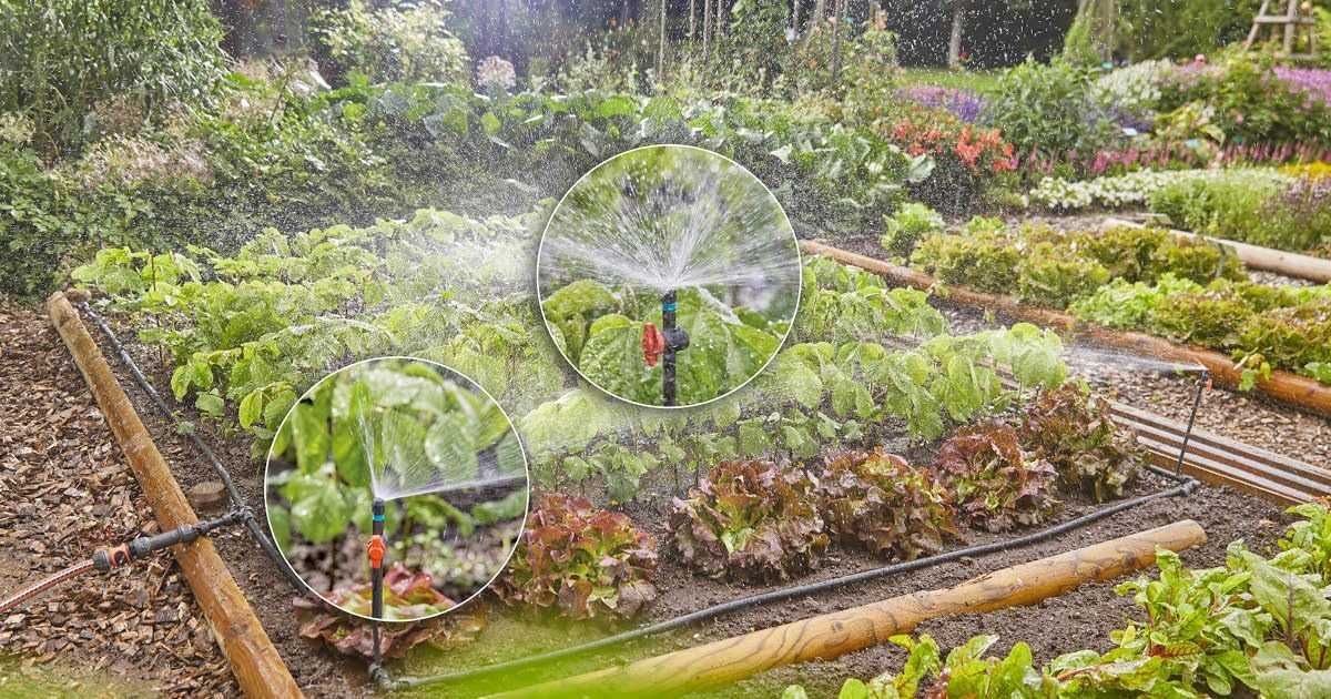 полив Gardena  Мікрокрапельна система для поливу квітників і грядок