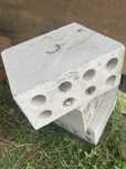 Bloczek betonowy biały Silikat 25x12cm