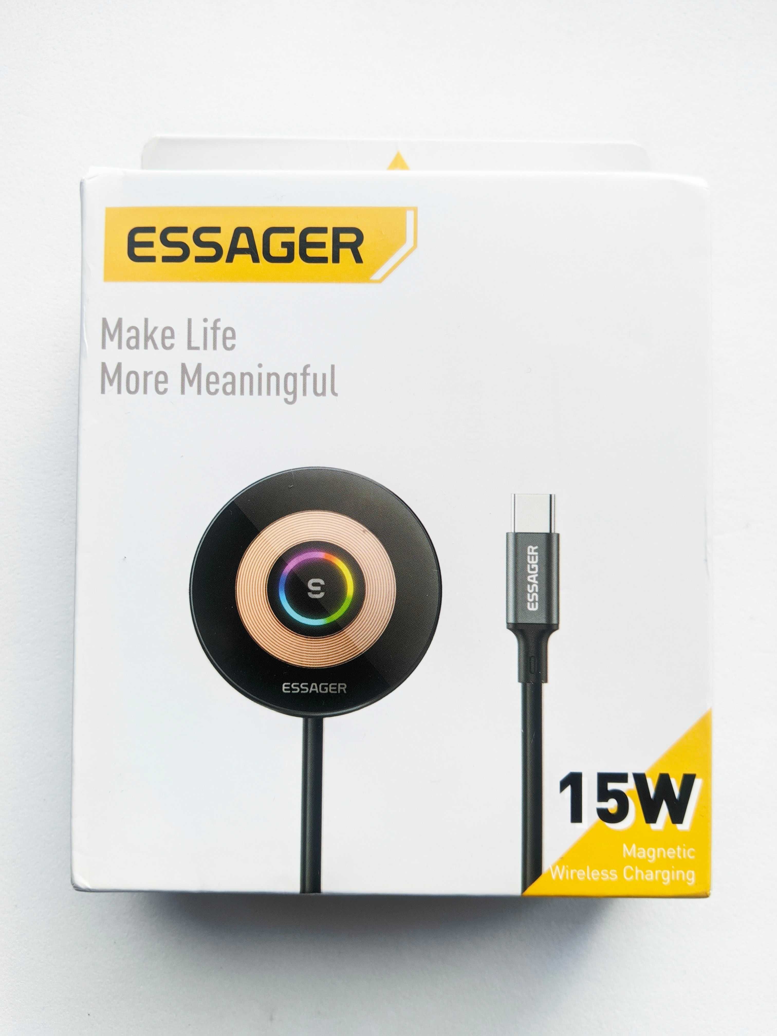 Автомобильный держатель и зарядка для Iphone Essager MagSafe Z11 15W