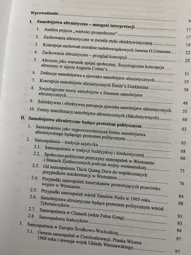 "Samobójstwa altruistyczne" Adam Czabański