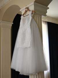 Suknia ślubna 2w1 odpinana spódnica