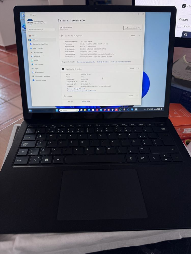 Portatil Microsoft Surface Laptop 5