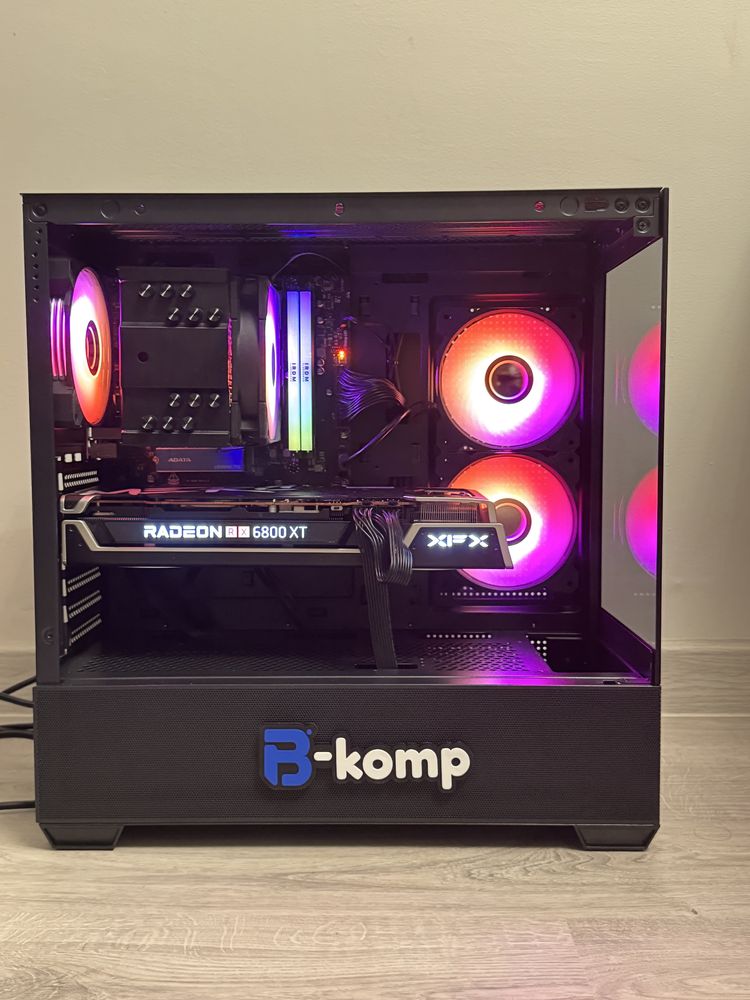 Komputer gamingowy. Ryzen 5 7600, Rx 6800xt, 32gb ram
