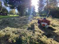 Koszenie trawników, usuwanie zarośli, prace ogrodowe