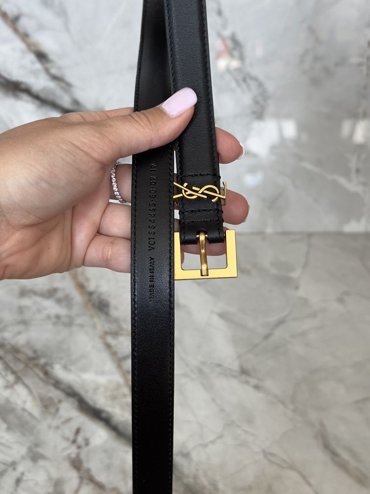 Ремінь ysl monogram 2см, Yves Saint Laurent, ремень ив сен лоран, пояс